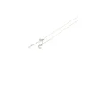 Sale Gargantilla plata doble cadena media luna y estrella circonitas - 44cm Gargantillas De Plata