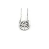 Fashion Gargantilla árbol de la vida plata 925 rodio - 37,5 cm - 15 mm Gargantillas De Plata