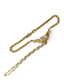 Flash Sale Manita manos y circonita oro 18k - 16.5cm Manitas|Pulseras De Plata