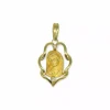 New Medalla calada Virgen María con circonitas oro 18k Medalla De La Virgen|Colgante Con La Virgen