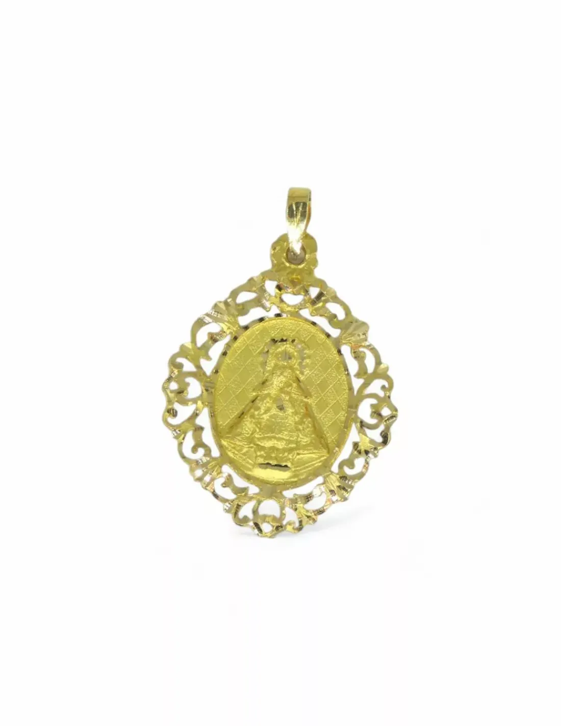 Online Medalla Virgen de la Cabeza orla calada oro 18k Medalla De La Virgen|Colgante Con La Virgen