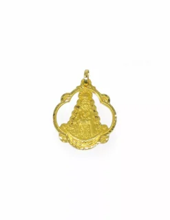 New Medalla Virgen del Rocío con orla oro 18k Medalla De La Virgen|Colgante Con La Virgen