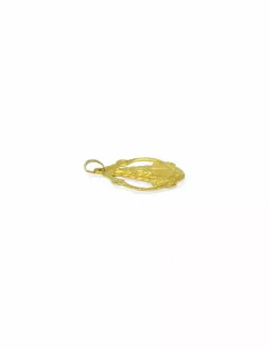 New Medalla Virgen del Rocío con orla oro 18k Medalla De La Virgen|Colgante Con La Virgen