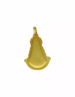 Best Sale Medalla Virgen del Rocío oro 18k - 3.9cm Medalla De La Virgen|Colgante Con La Virgen