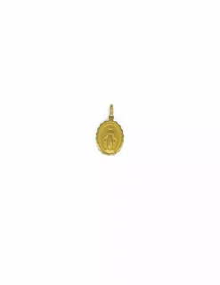 Fashion Medalla Virgen Milagrosa oro 18k - 2,5cm Medalla De La Virgen|Colgante Con La Virgen