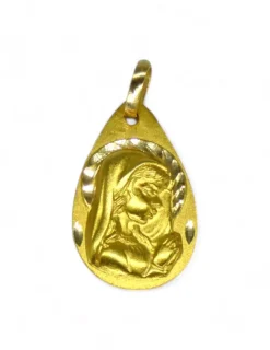 Store Medalla Virgen niña oro 18k Medalla De La Virgen|Colgante Con La Virgen