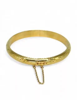 Discount Media caña labrada oro 18k - 6cm Cañas|Pulseras De Plata