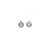 Shop Pendientes aro nácar y circonitas 16mm plata Pendientes De Plata