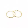 Hot Pendientes aro rizado oro 18k Aros De Oro