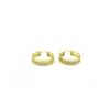 New Pendientes aros criollas con diseño calado oro 18k Aros De Oro