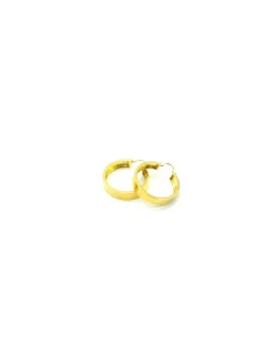 Online Pendientes aros criollas lisas brillo oro 18k Aros De Oro