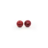 Fashion Pendientes bola coral plata de Ley - 10mm Pendientes De Plata