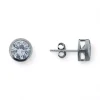 Store Pendientes chatón circonita 9mm plata 925 Pendientes De Oro