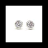 Best Pendientes circonita chatón plata de Ley rodiados - 6mm Pendientes De Plata