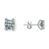 Flash Sale Pendientes circonita redonda 6mm plata 925 Pendientes De Plata