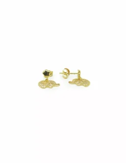 Discount Pendientes colgantes elefantes calados oro 18k Pendientes De Oro