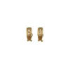 Outlet Pendientes con fila de circonitas oro 18k Pendientes De Oro