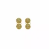 Discount Pendientes dos bolas con circonitas oro 18k Pendientes De Oro