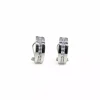 Flash Sale Pendientes fila circonita central oro blanco 18k Pendientes De Oro