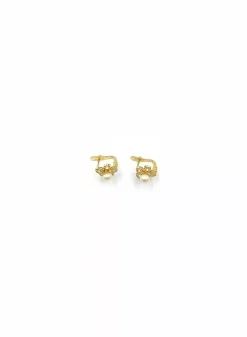 Best Sale Pendientes flor con perla oro 18k Pendientes De Perlas|Pendientes De Oro