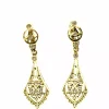 Clearance Pendientes lágrimas largos 18k Pendientes De Oro