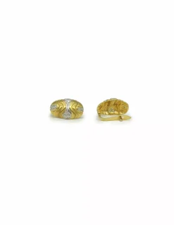 Shop Pendientes lineas y decoracion en oro blanco 18k Pendientes De Oro