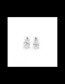Hot Pendientes lisa plana redonda plata de Ley - 5mm Pendientes De Plata