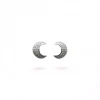 Outlet Pendientes luna circonitas plata 925 Pendientes De Plata