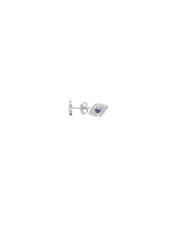 New Pendientes mano de Fátima y ojo de horus circonitas plata Pendientes De Plata