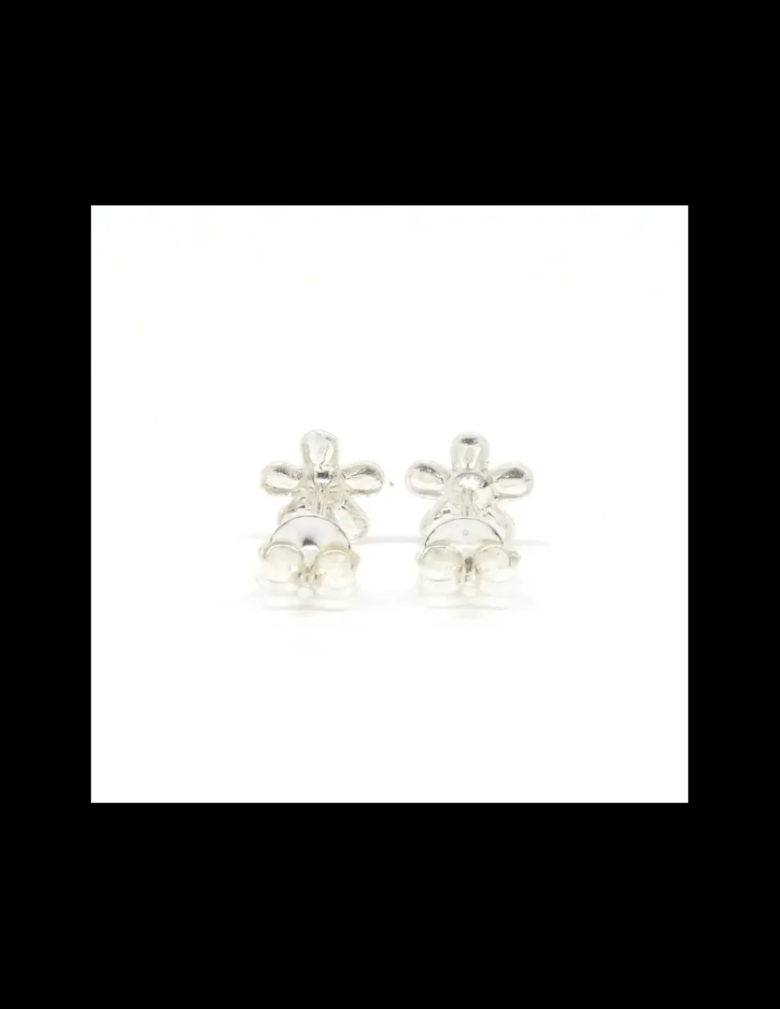 Online Pendientes margarita esmalte rojo y circonita plata de Ley Pendientes De Plata