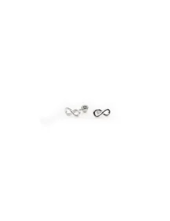 Store Pendientes miniatura infinito cierre rosca plata 925 rodio 3x8mm Pendientes De Plata
