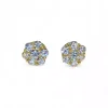 Store Pendientes motivo flor con circonitas oro 18k Pendientes De Oro