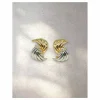 Flash Sale Pendientes nudo en oro blanco y amarillo de 18k Pendientes De Oro