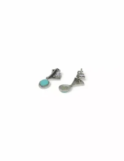 Cheap Pendientes oro blanco perla turquesa oro 18k Pendientes De Oro