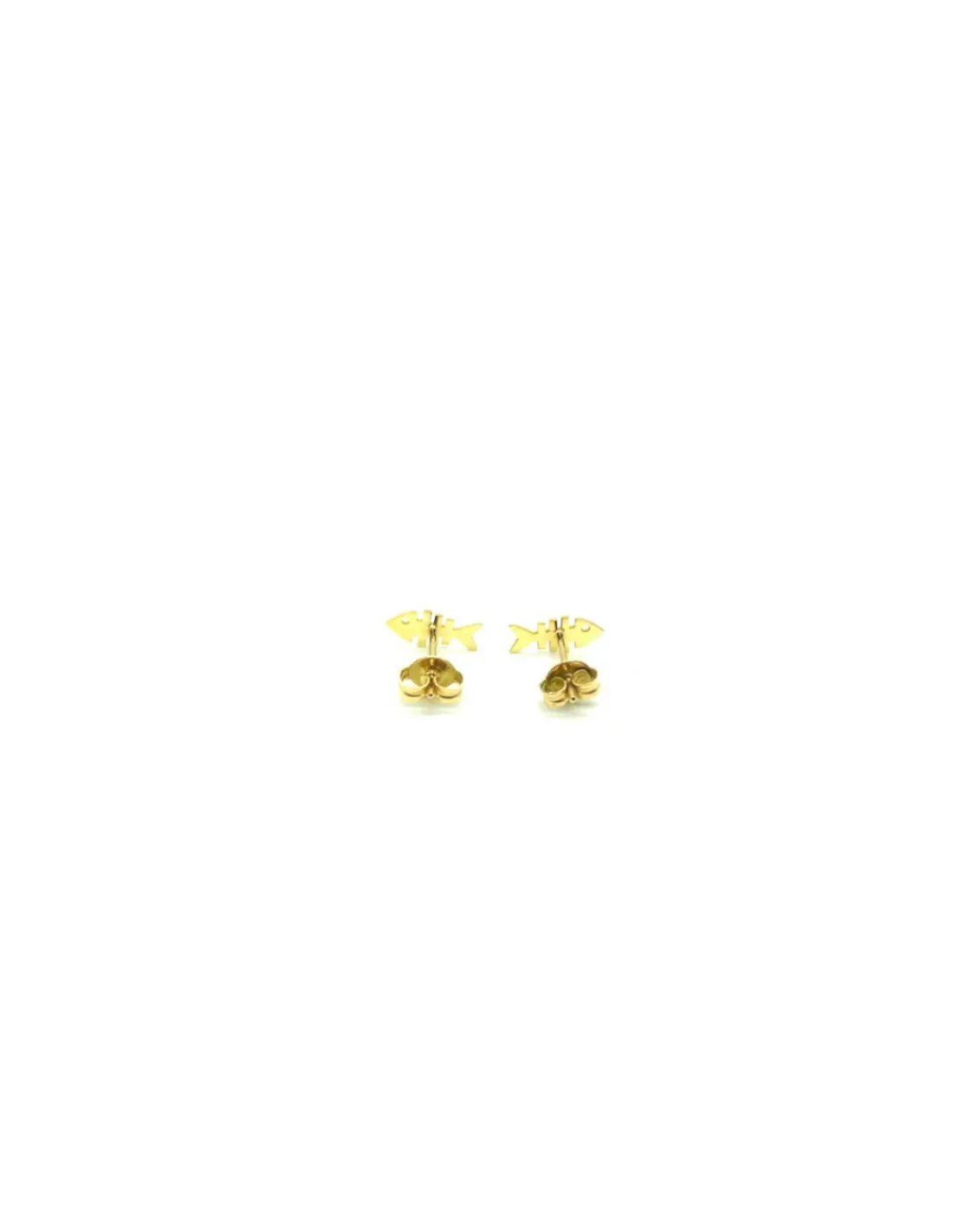 Best Sale Pendientes pequeños raspa pescado oro 18k Pendientes De Oro