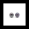 New Pendientes perla cultivada Tahití plata de Ley rodiada - 6mm Pendientes De Plata
