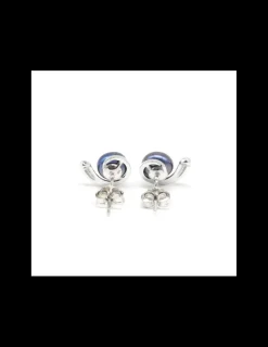 Hot Pendientes perla cultivada gris plata de Ley rodiada Pendientes De Plata