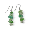 Sale Pendientes piedras naturales verdes y bolitas plata 925 Pendientes De Plata