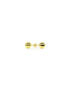 Sale Pendientes plata 925 chapada oro bola 8mm Pendientes De Plata