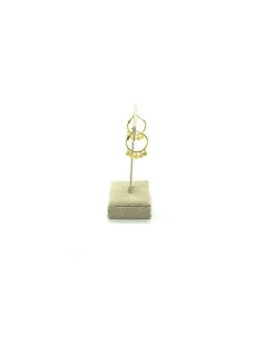 Store Pendientes plata aros con monedas plata dorada Aros De Plata