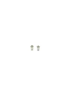 Sale Pendientes plata bebé margarita con perla roja Pendientes De Plata