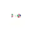 Best Sale Pendientes plata flor circonita esmalte multicolor Pendientes De Plata