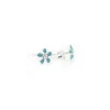 Shop Pendientes plata margarita esmalte turquesa Pendientes De Plata