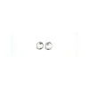 Online Pendientes plata rodiada círculo 12mm presión Pendientes De Plata
