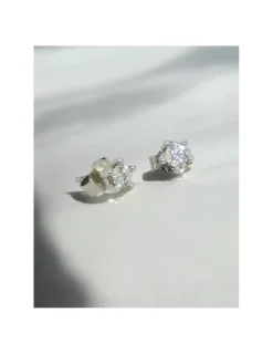 Fashion Pendientes PLATINO 5 garras brillante 0.38ct Platino|Pendientes Con Brillantes
