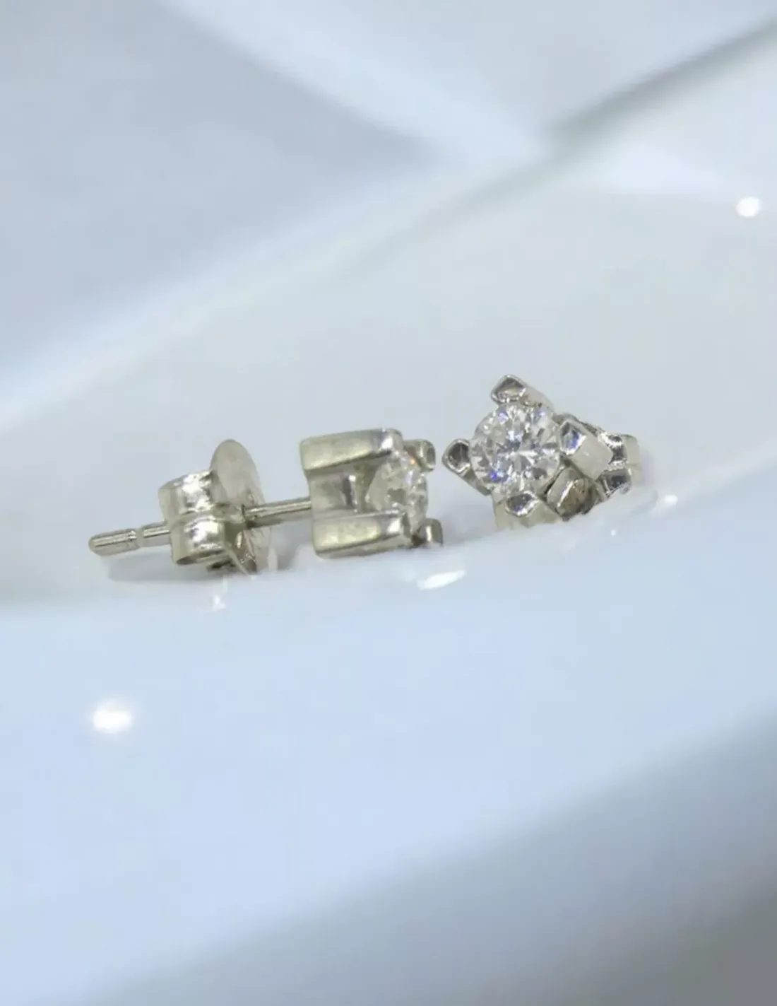 Hot Pendientes PLATINO 4 garras diamantes 0.80ct Platino|Pendientes Con Brillantes