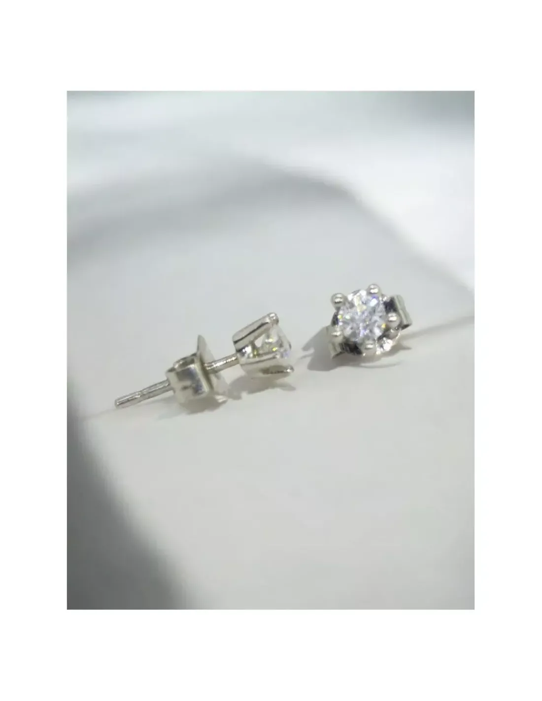 Flash Sale Pendientes PLATINO 5 garras brillante 0.40ct Platino|Pendientes Con Brillantes