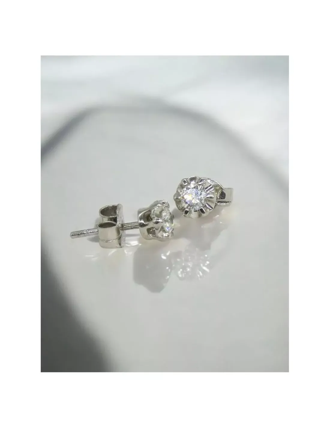 Sale Pendientes PLATINO flor brillante 0.37ct Platino|Pendientes Con Brillantes