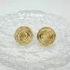 Discount Pendientes redondos líneas oro 18k Pendientes De Oro