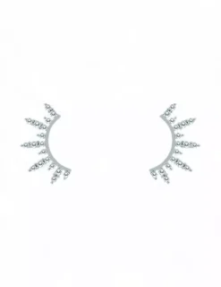 Online Pendientes semicírculo circonitas plata 925 Pendientes De Plata